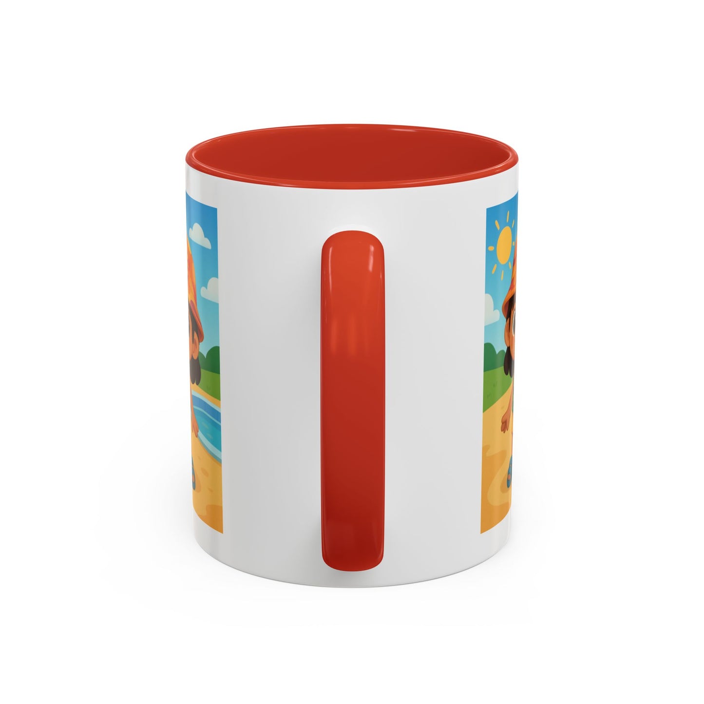 Good Vibes Beach Kid Mug — Accent Coffee Mug (11/15oz)