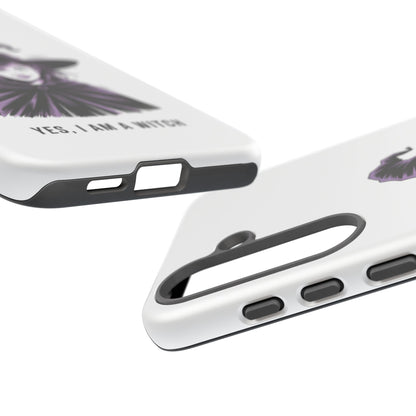 Funda para Samsung — «Sí, soy una bruja» con ilustración de bruja