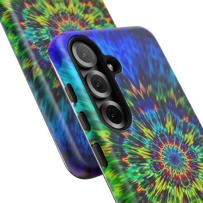 Fundas resistentes para Samsung - Funda para teléfono con mandala teñido anudado arcoíris