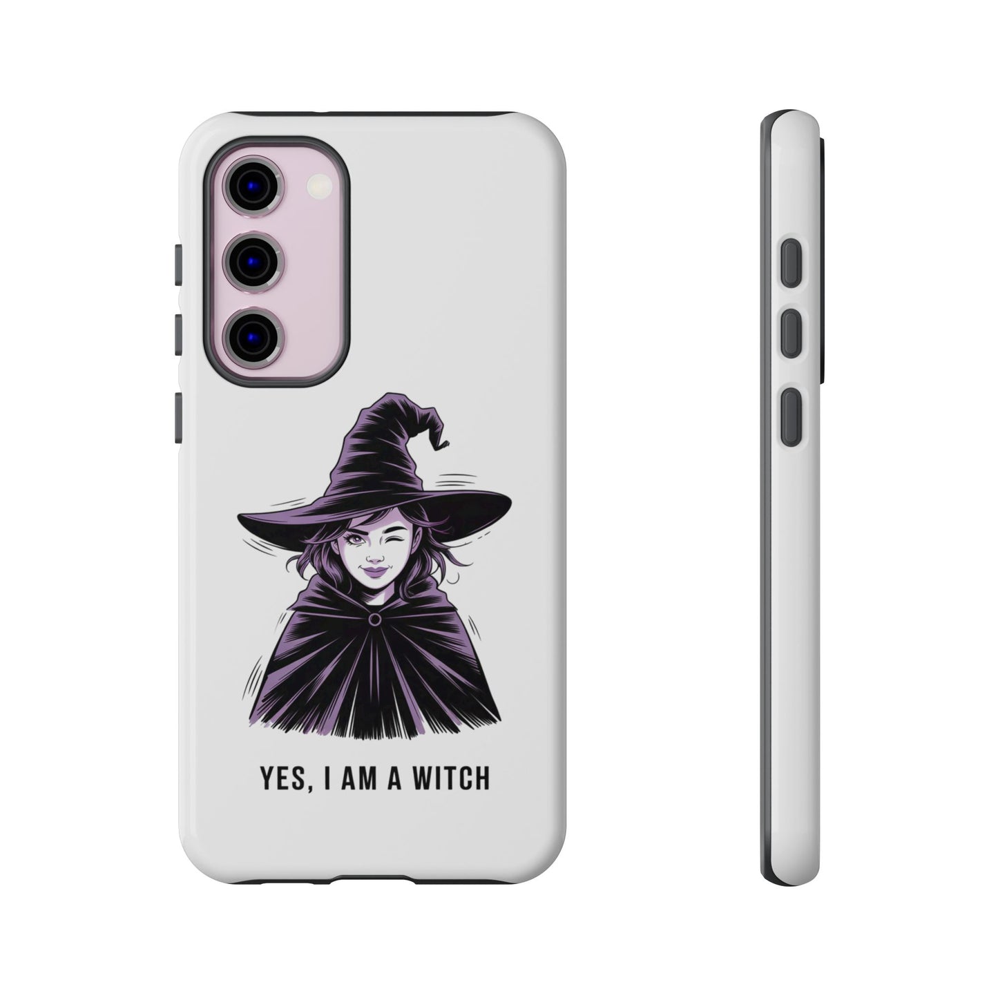 Funda para Samsung — «Sí, soy una bruja» con ilustración de bruja