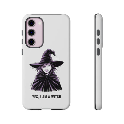 Funda para Samsung — «Sí, soy una bruja» con ilustración de bruja