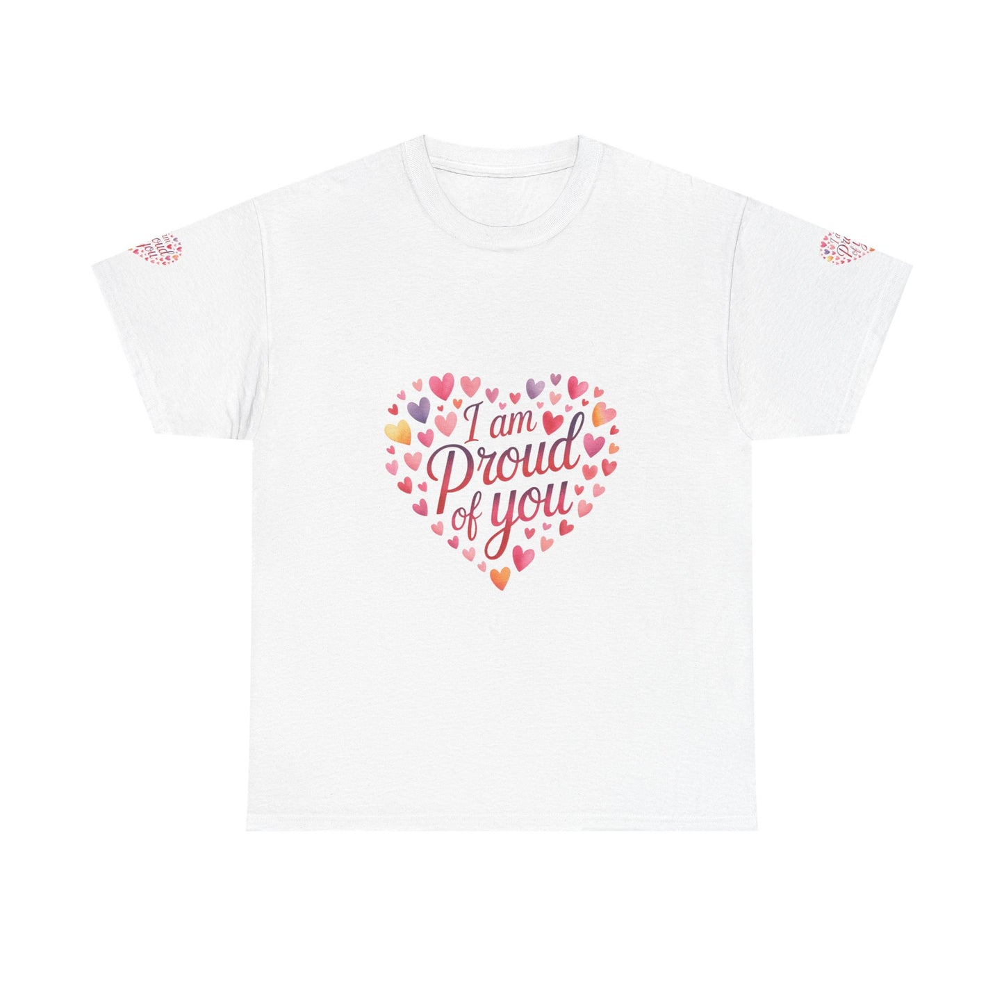 Proud of You Heart T‑Shirt with embroidery