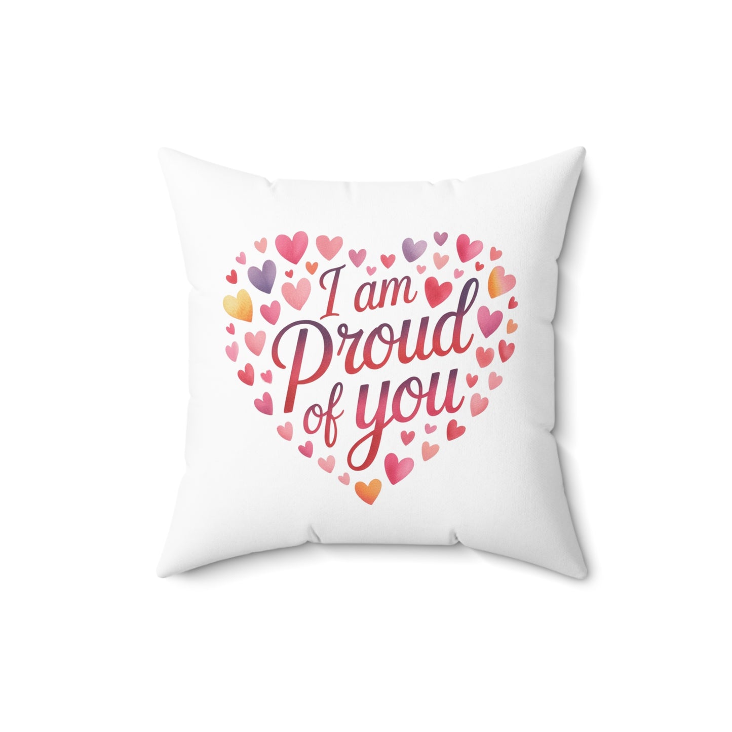 Ich bin stolz auf dich Herz-Dekokissen – Dekokissen mit ermutigender Botschaft