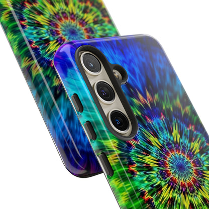 Fundas resistentes para Samsung - Funda para teléfono con mandala teñido anudado arcoíris
