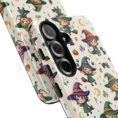 Samsung Handyhülle mit Hexenmotiv für Kinder – Niedliche Halloween-iPhone-Hülle