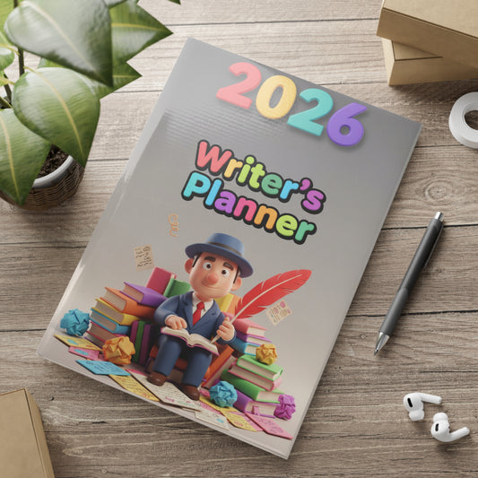 2026 Writer’s Planner Hardcover Notebook — Puffy Cover Writing Journal