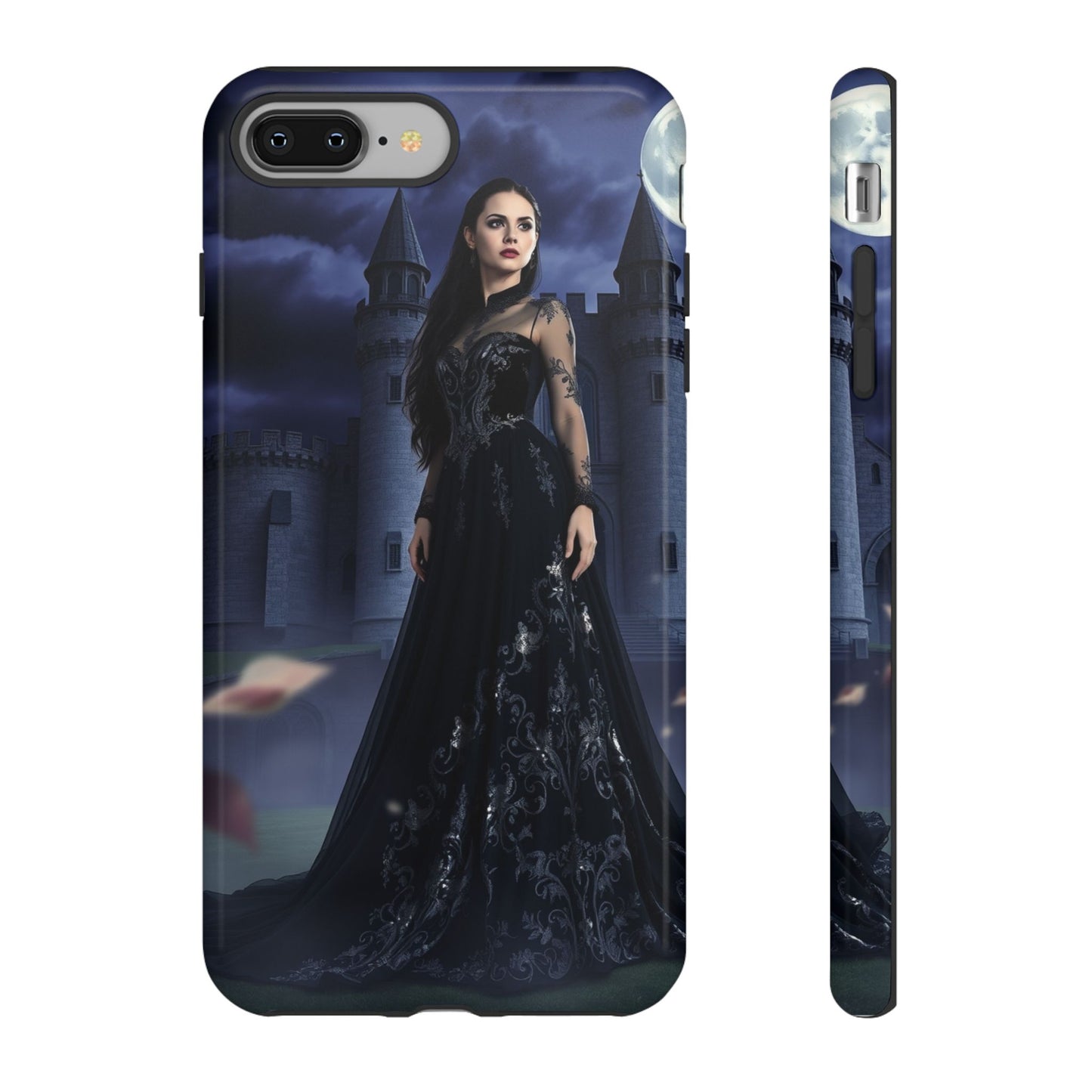 iPhone Gothic Moonlit Castle Phone Case — Elegant Dark Fantasy Protective Cover