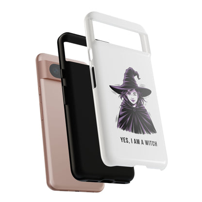 Google Phone Case — “Yes, I Am a Witch” Witchy Illustration