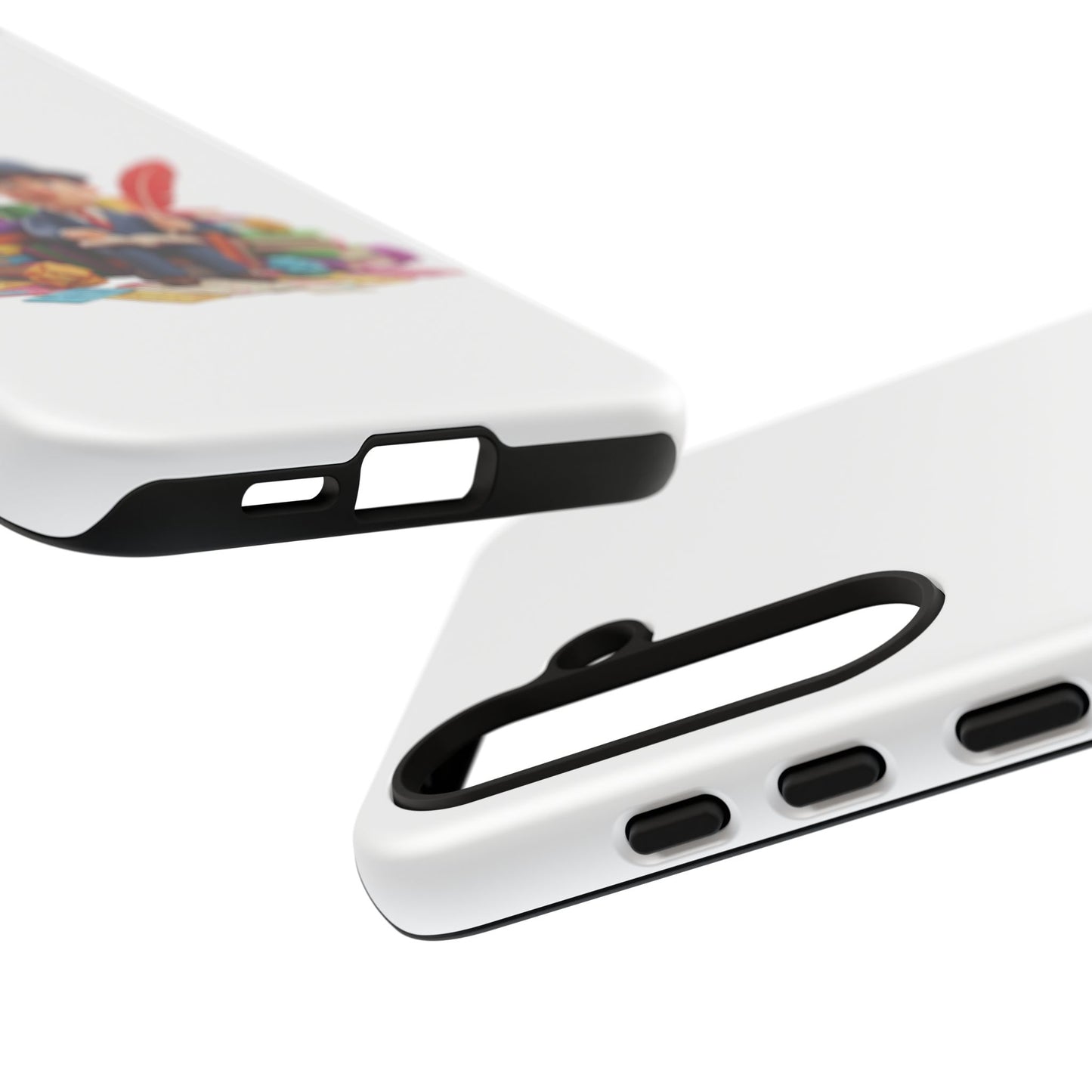 Samsung Bookworm Illustration Phone Case — Cute Scholar with Feather Pen