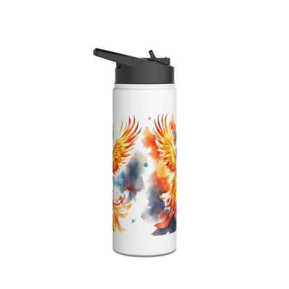 Botella térmica Phoenix: botella térmica de acero inoxidable con diseño de pájaro en llamas