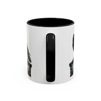 Halloween Raven Coffee Mug, Black Accent Mug, Spooky Drinkware, Unique Gift for Fall, Coffee Lover's Halloween Décor
