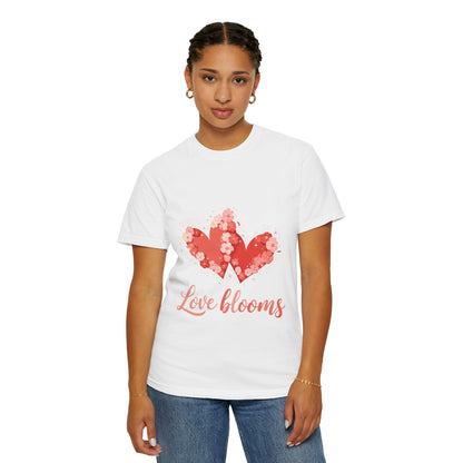 Love Blooms T-Shirt — Floral Heart Graphic Tee for Valentine’s Day