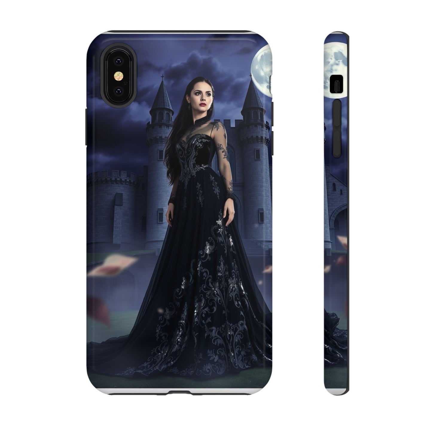 iPhone Gothic Moonlit Castle Phone Case — Elegant Dark Fantasy Protective Cover