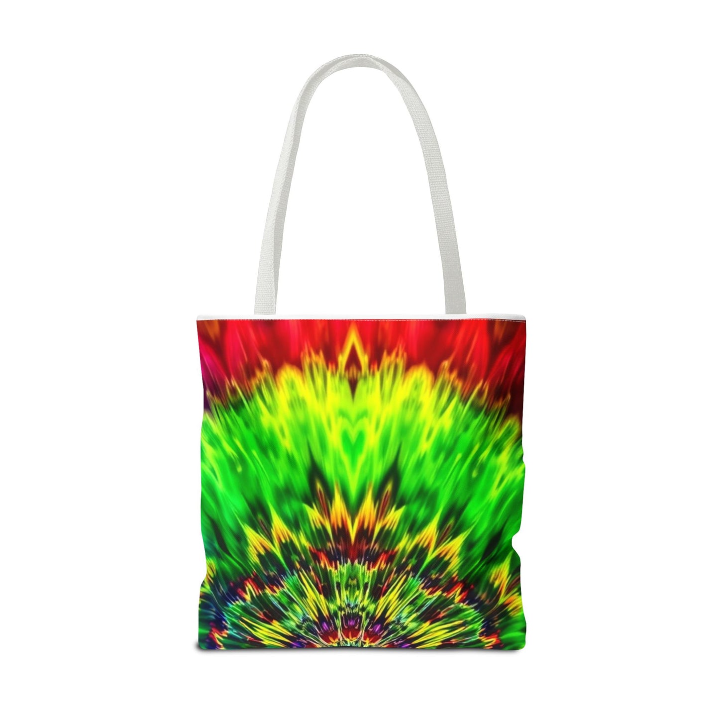 Tie-Dye Kaleidoscope Tote Bag — Vibrant All-Over Print Beach & Market Bag