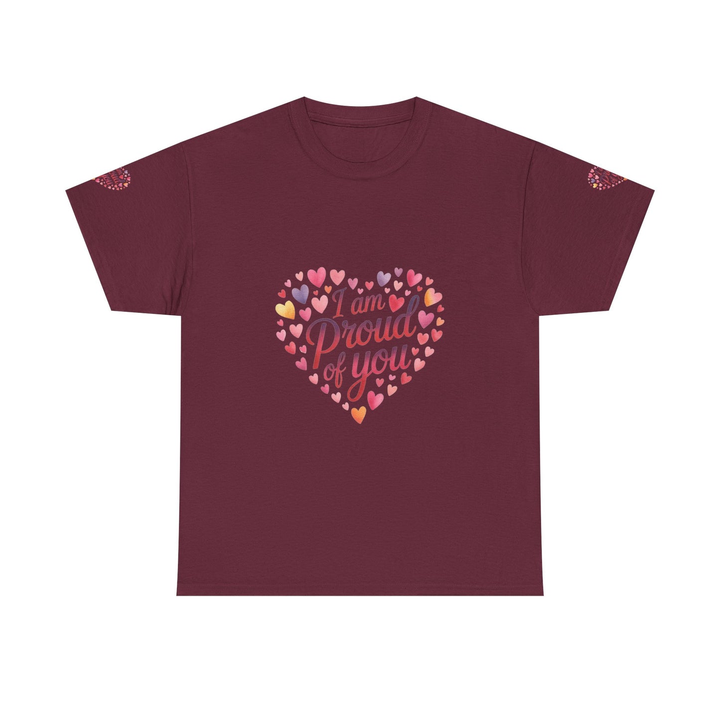 Proud of You Heart T‑Shirt with embroidery