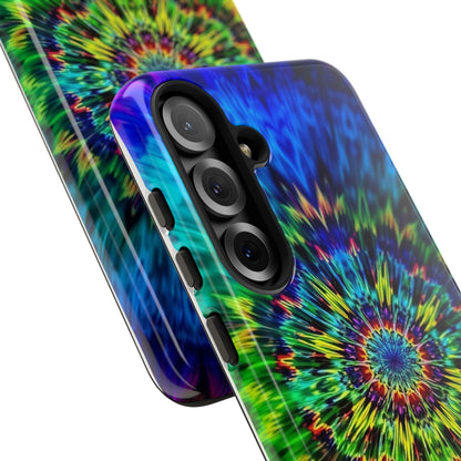 Fundas resistentes para Samsung - Funda para teléfono con mandala teñido anudado arcoíris