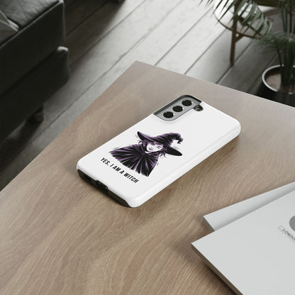 Funda para Samsung — «Sí, soy una bruja» con ilustración de bruja