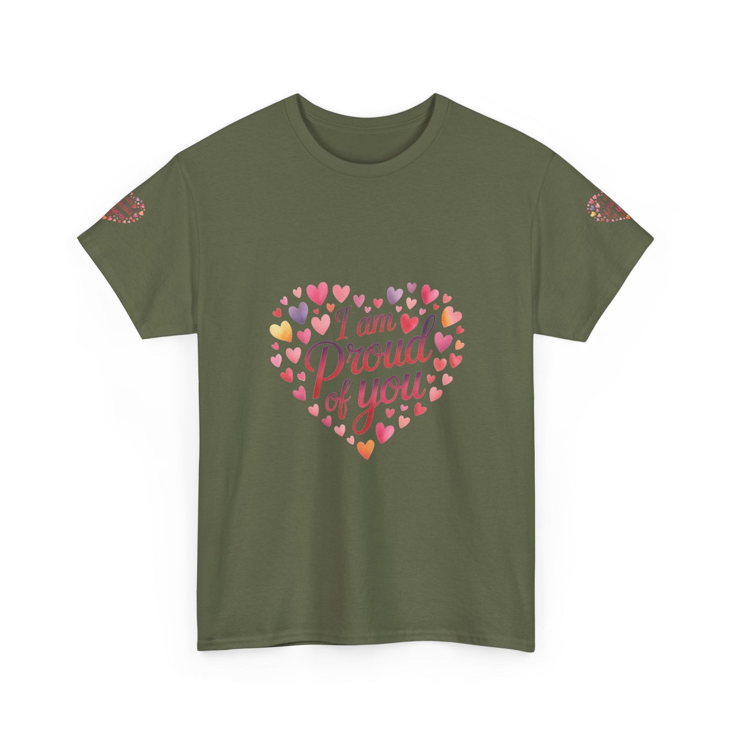 Proud of You Heart T‑Shirt with embroidery