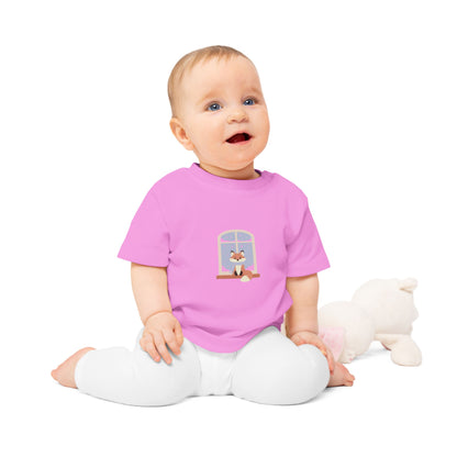 Baby T-Shirt — Cozy Fox at Night Graphic Tee