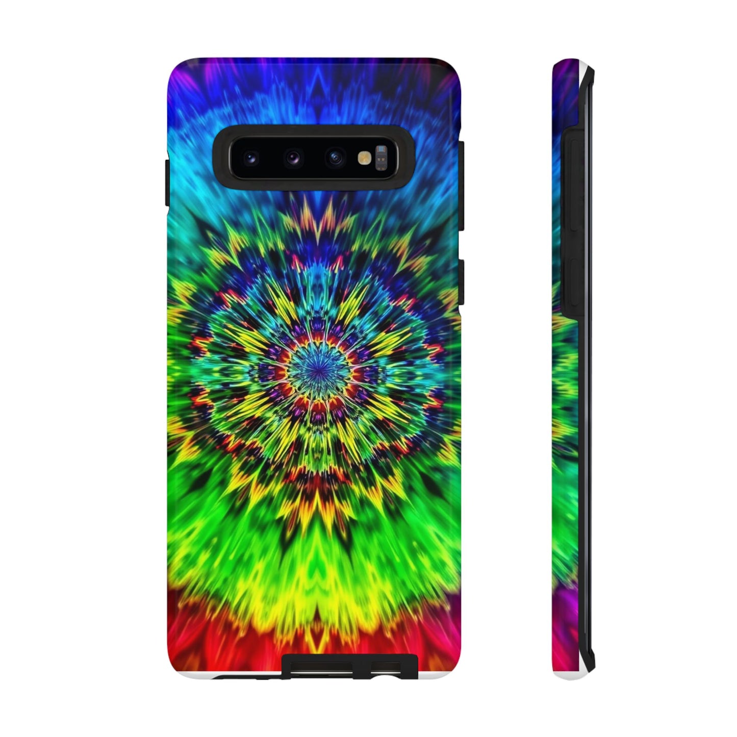 Fundas resistentes para Samsung - Funda para teléfono con mandala teñido anudado arcoíris