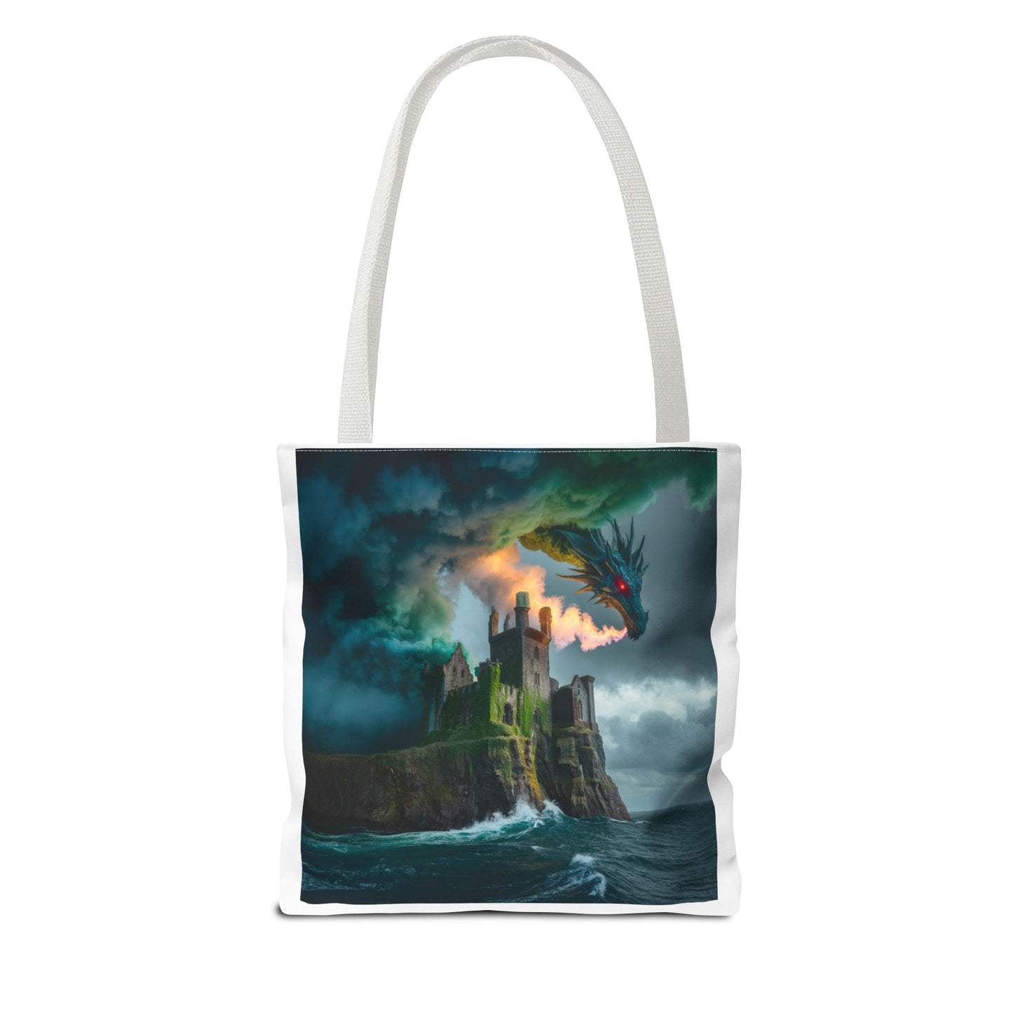 Fantasy Dragon Tote Bag - Magical Castle Design, Eco-Friendly Shopping Bag, Gift for Fantasy Lovers, Unique Beach Tote, Book Bag, [...]