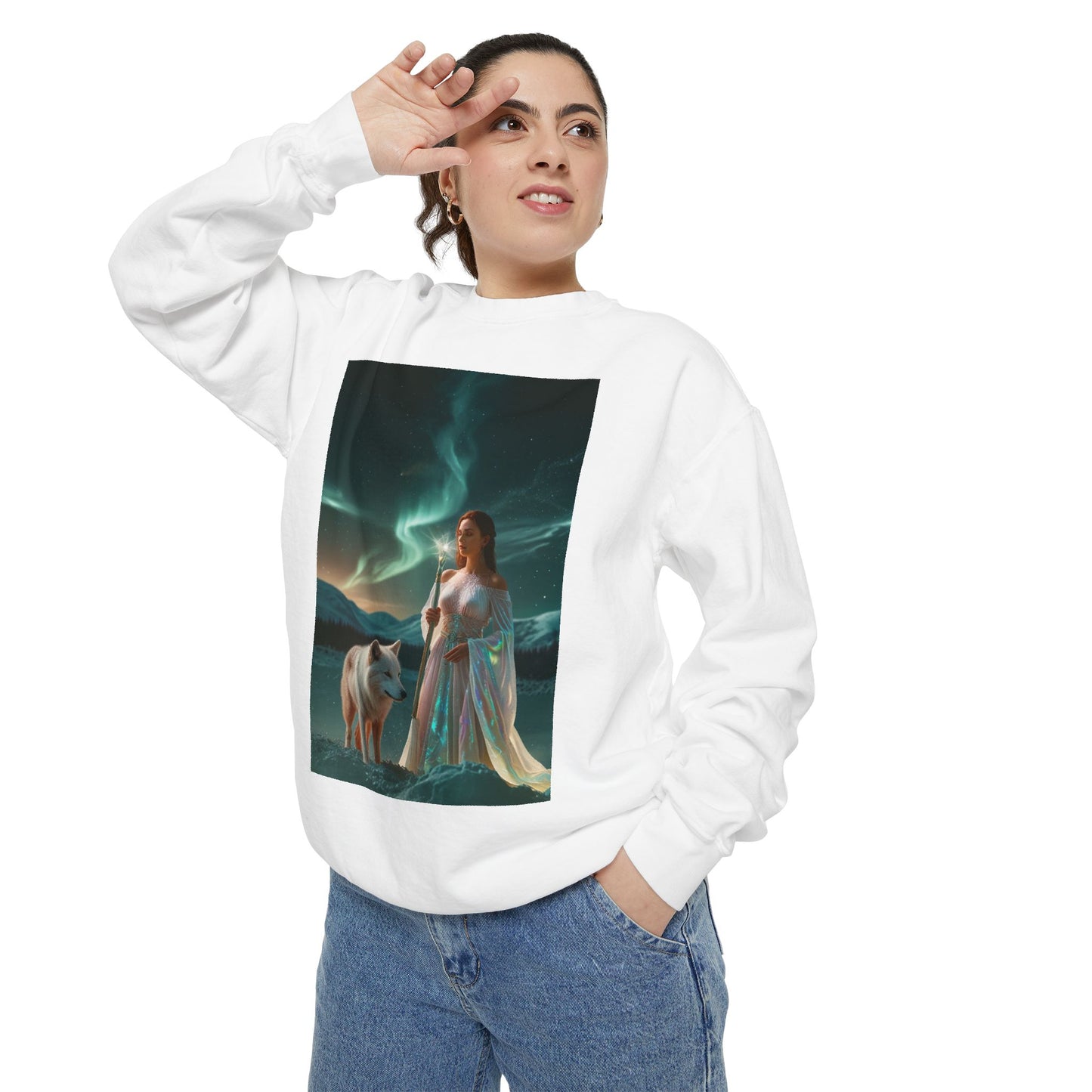 Mystic Aurora Goddess Sweatshirt