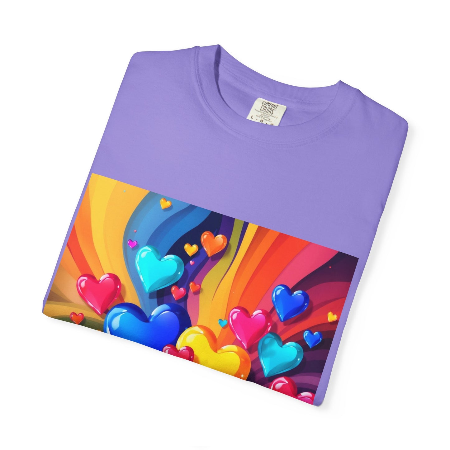Colorful Heart Rainbow T‑Shirt