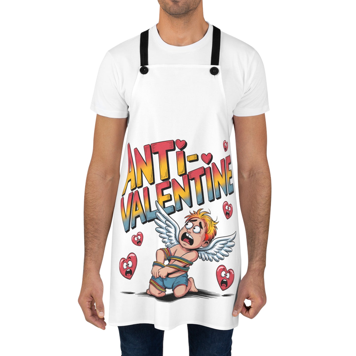 Anti-Valentine Apron — Funny Cupid Reject Kitchen Apron