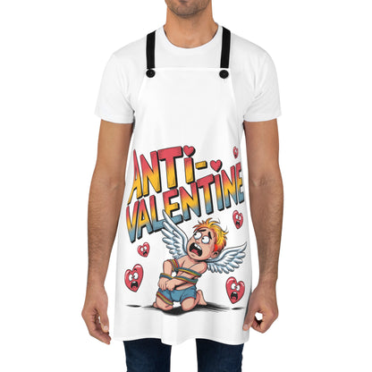Anti-Valentine Apron — Funny Cupid Reject Kitchen Apron