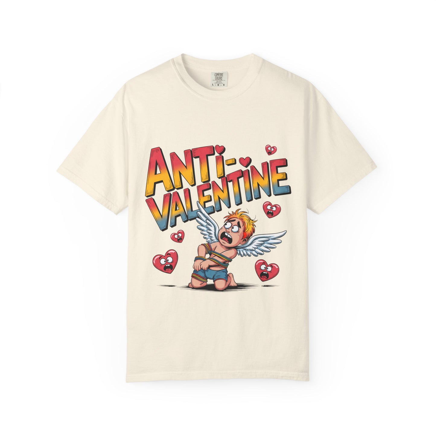 Camiseta anti-San Valentín: Divertida camiseta gráfica con el rechazo de Cupido