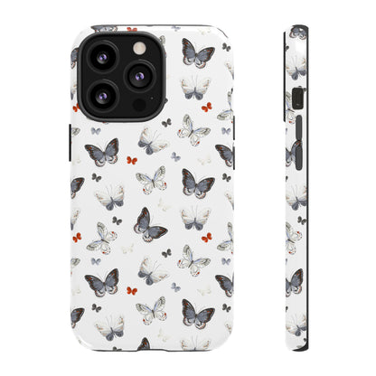 iPhone Butterfly Pattern Tough Phone Case — Protective Floral-Inspired iPhone Case