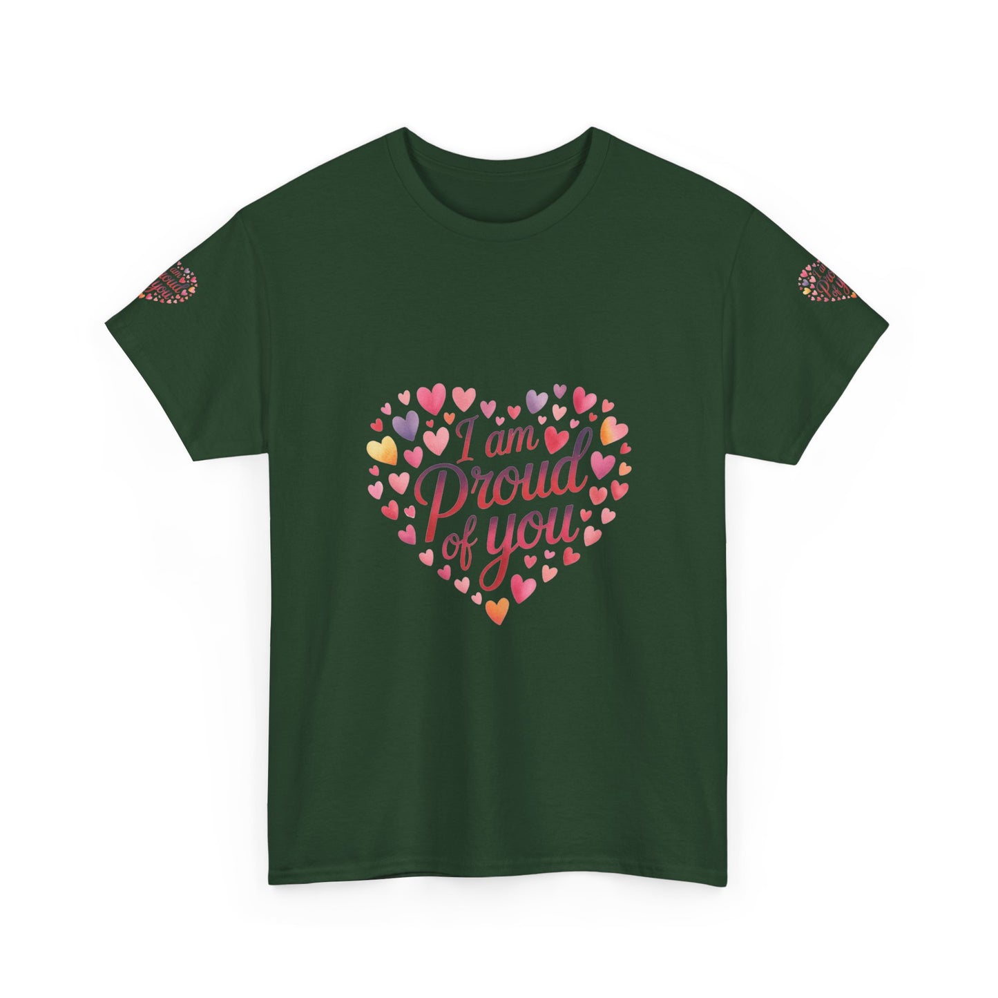 Proud of You Heart T‑Shirt with embroidery