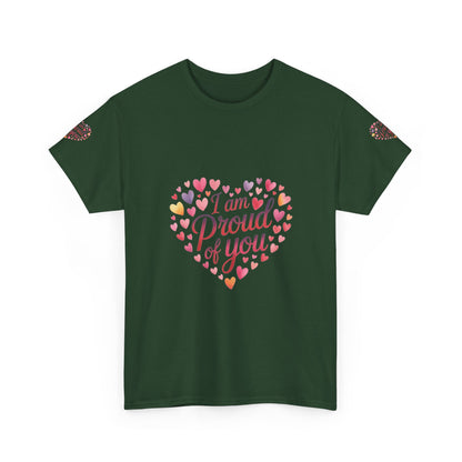 Proud of You Heart T‑Shirt with embroidery