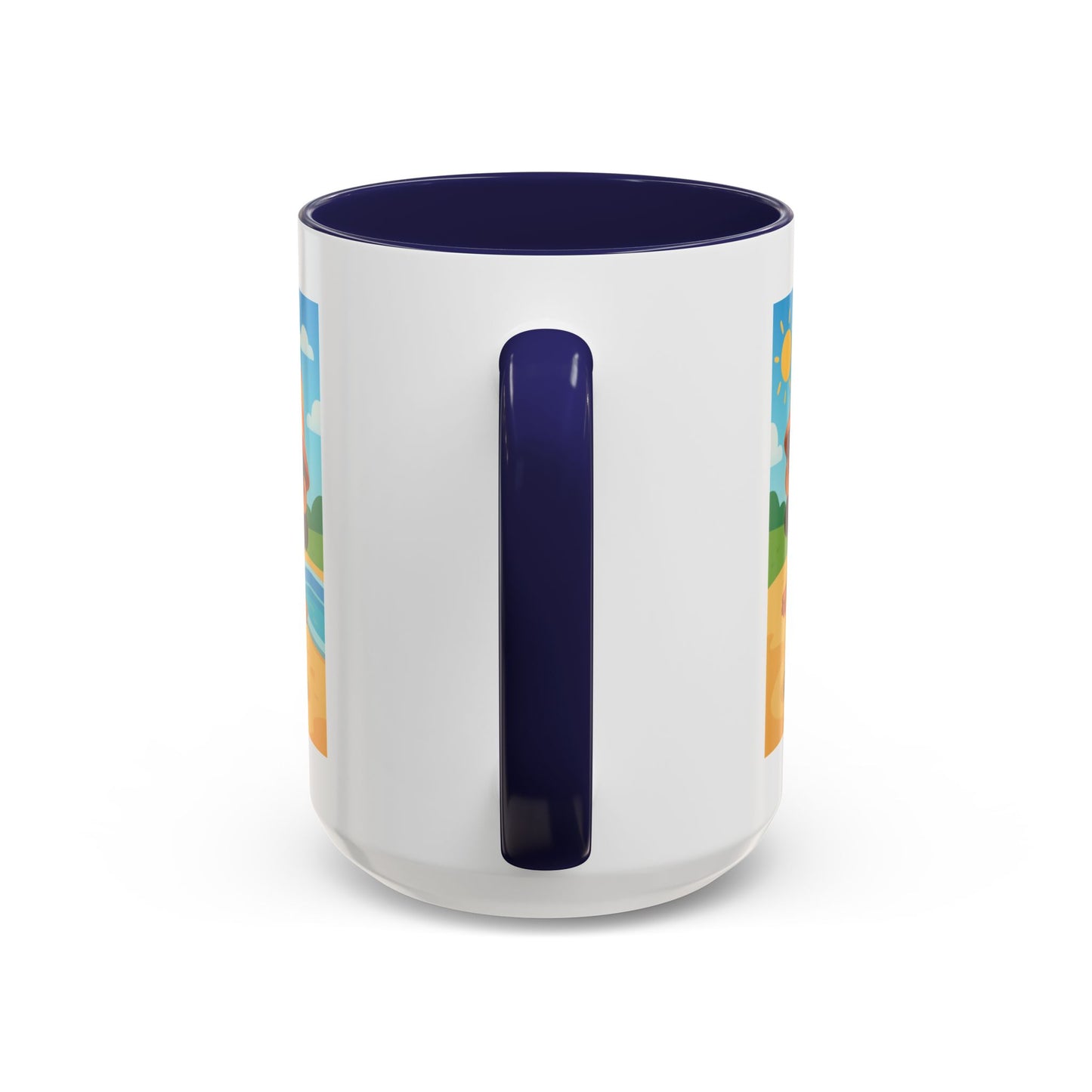Good Vibes Beach Kid Mug — Accent Coffee Mug (11/15oz)