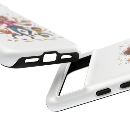 Funda para Google Phone - Diseño de caricatura de mamá frenética (Vida de mamá caótica y divertida)