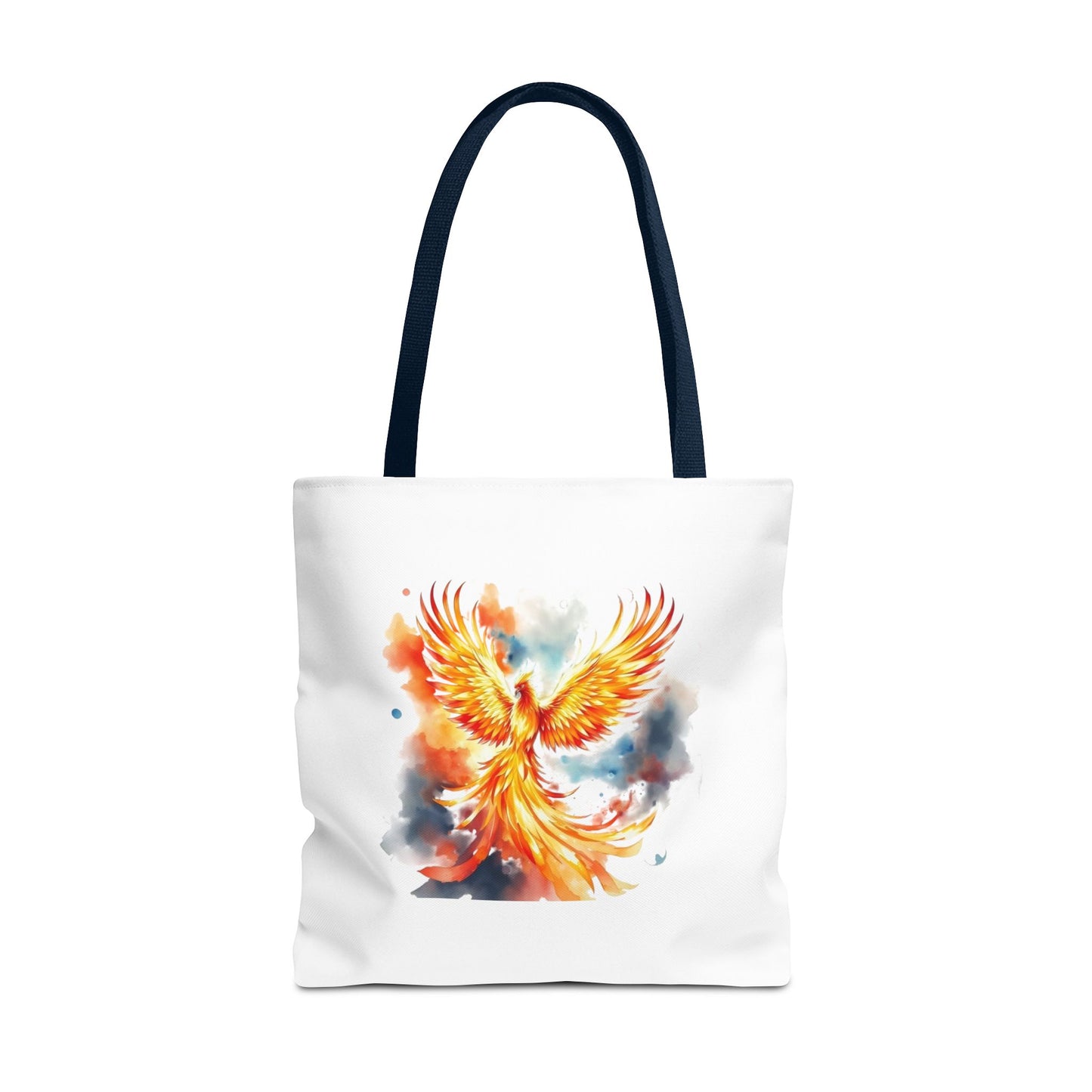 Phoenix Watercolor Tote Bag – Vibrant Rising Bird All-Over Print Tote