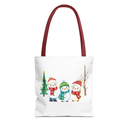 Christmas Snowman Tote Bag — Cute Holiday Winter Market Tote