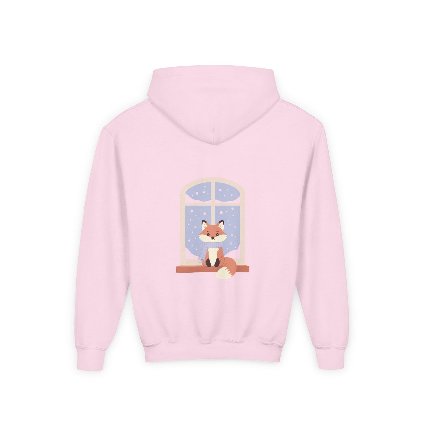 Kids Fox Hoodie - Cozy Winter Window Design