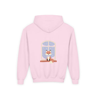 Kids Fox Hoodie - Cozy Winter Window Design