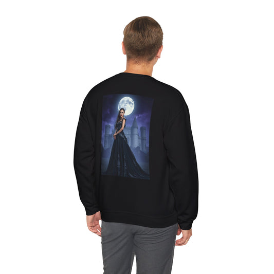 Gothic Moonlit Lady Crewneck Sweatshirt