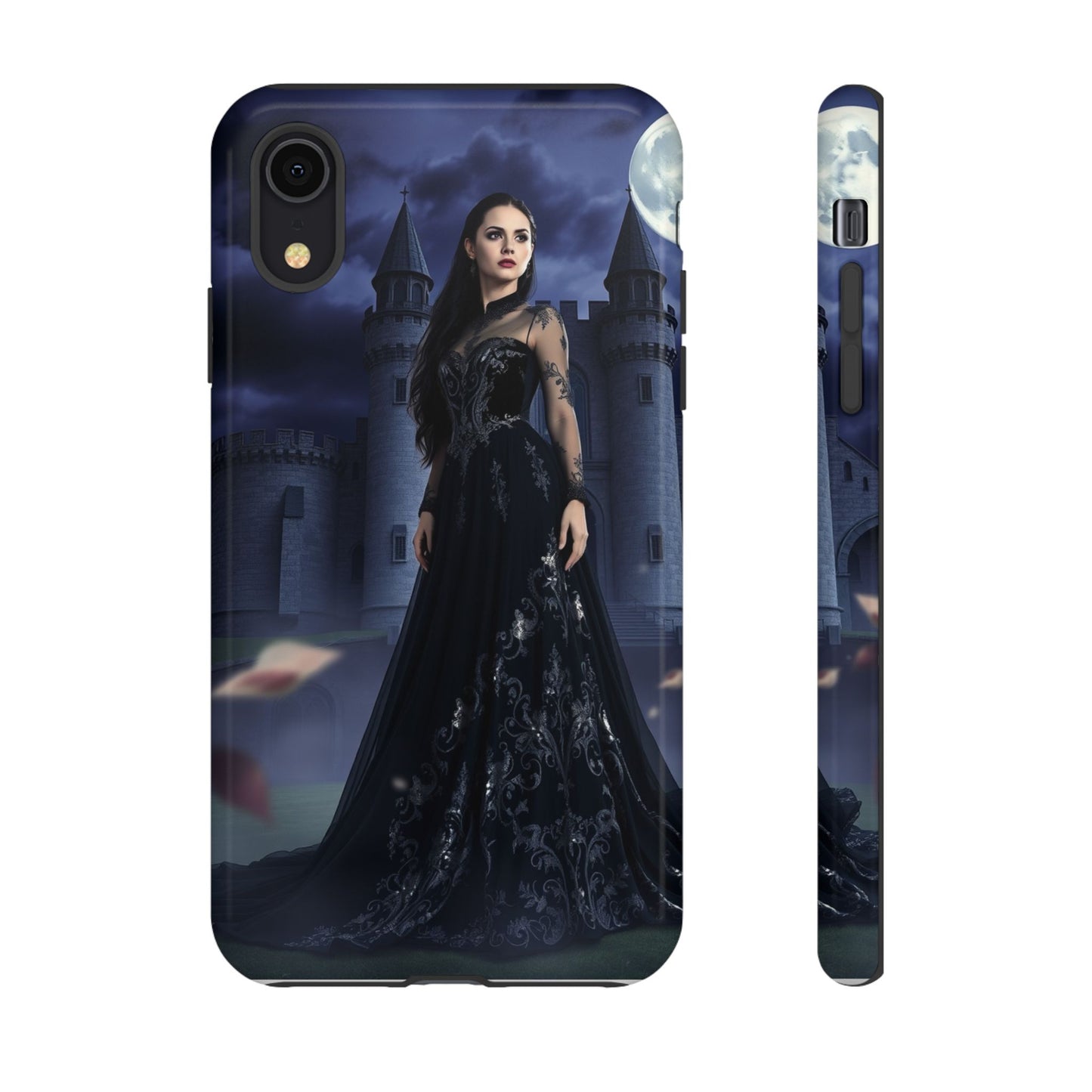 iPhone Gothic Moonlit Castle Phone Case — Elegant Dark Fantasy Protective Cover