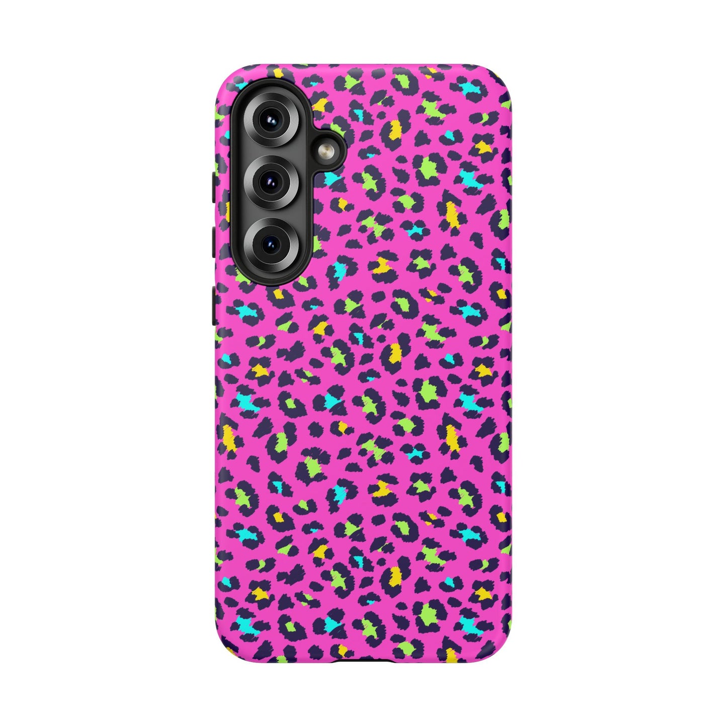 Samsung Handyhülle – Robuste Schutzhülle in leuchtendem Pink mit Leopardenmuster