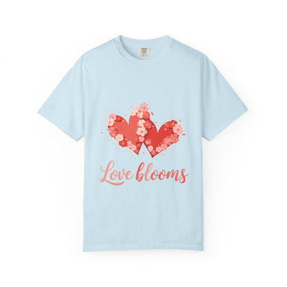 Love Blooms T-Shirt — Floral Heart Graphic Tee for Valentine’s Day