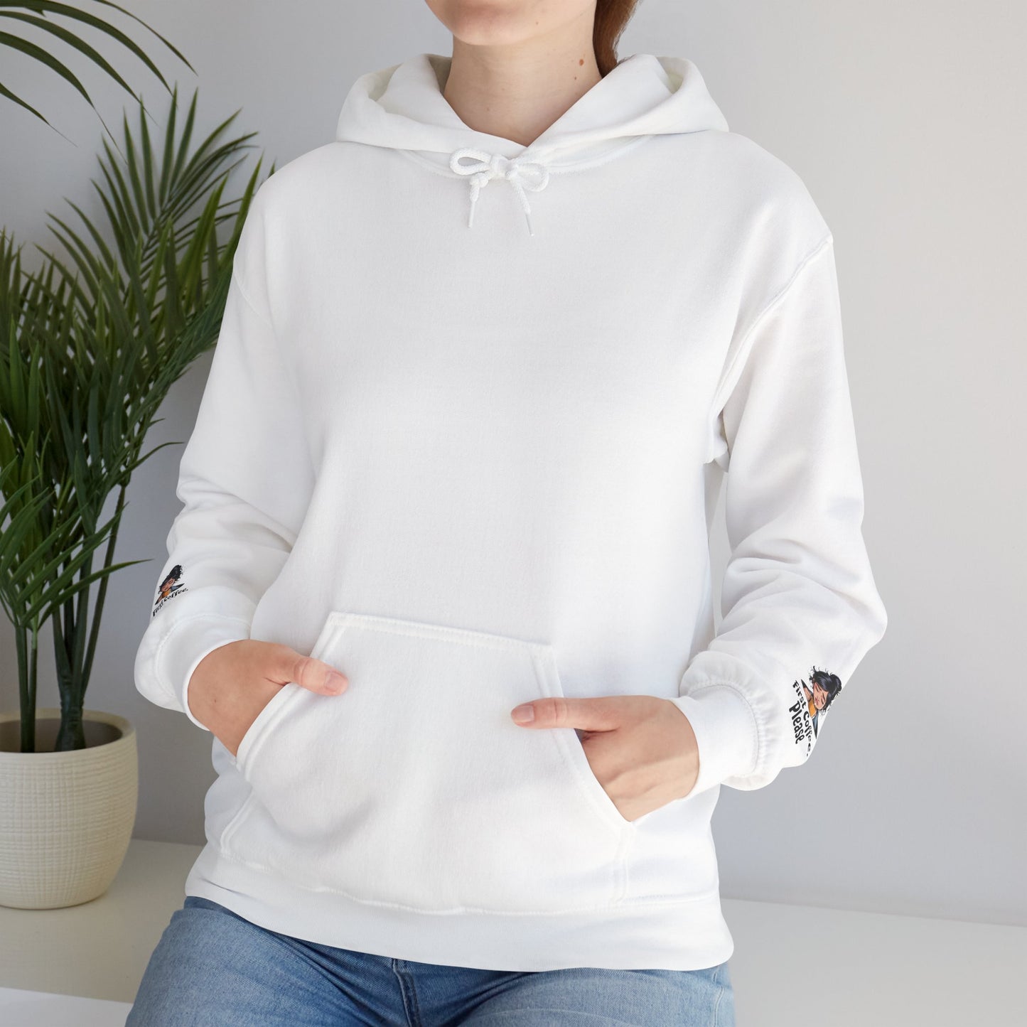 Hoodie — "First Coffee, Please" Cozy Coffee Lover Pullover