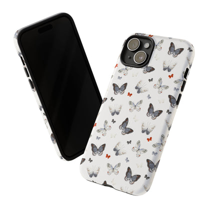 iPhone Butterfly Pattern Tough Phone Case — Protective Floral-Inspired iPhone Case