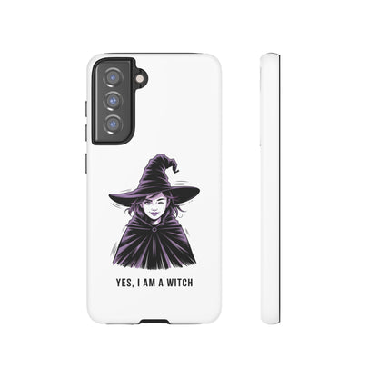 Funda para Samsung — «Sí, soy una bruja» con ilustración de bruja