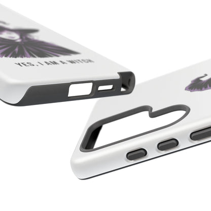 Funda para Samsung — «Sí, soy una bruja» con ilustración de bruja
