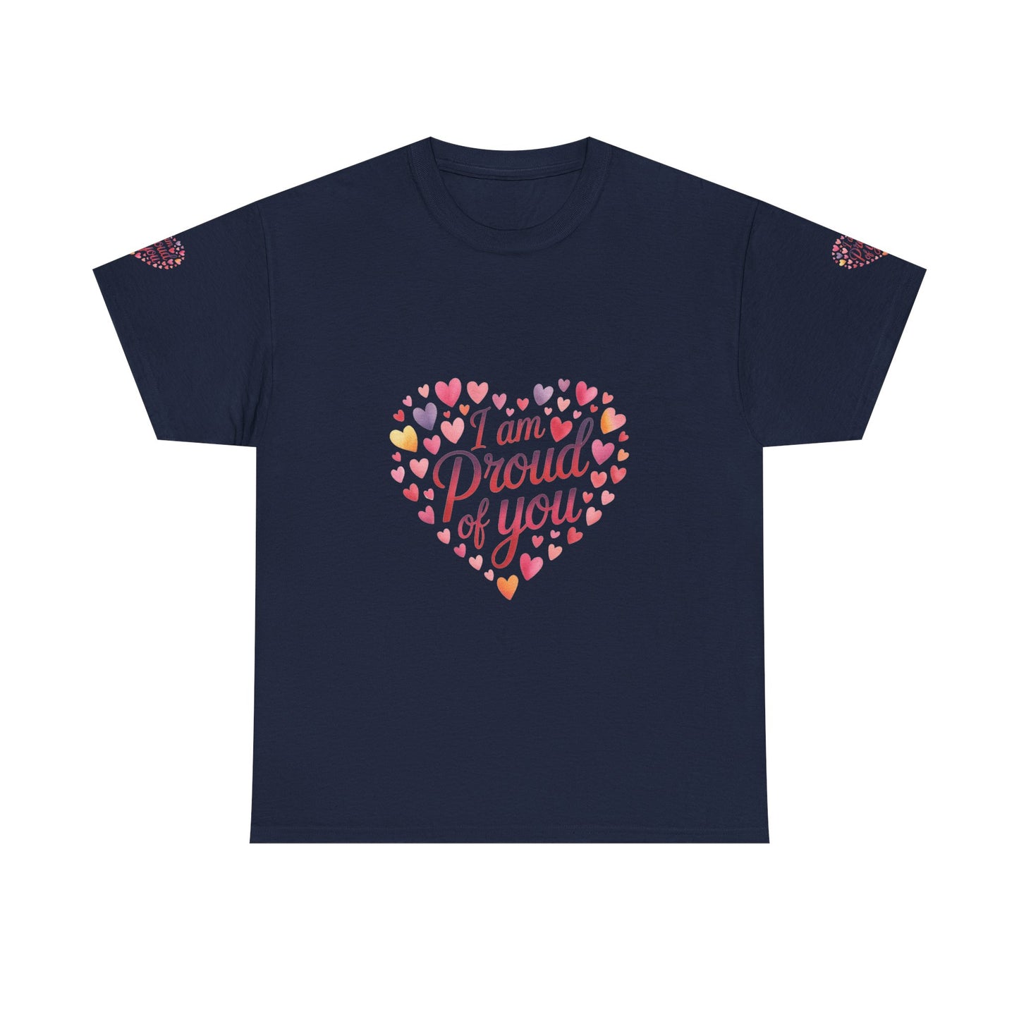 Proud of You Heart T‑Shirt with embroidery