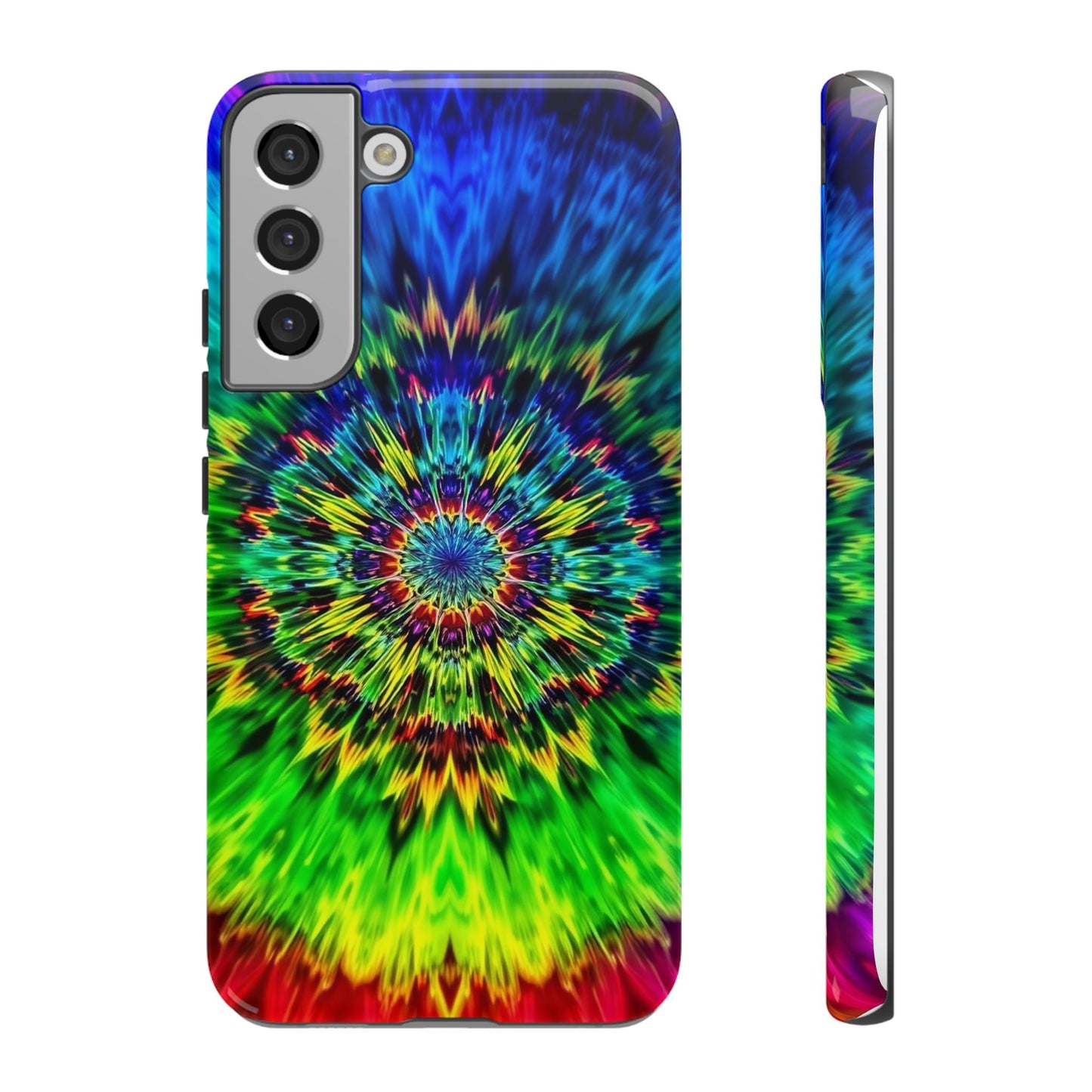 Fundas resistentes para Samsung - Funda para teléfono con mandala teñido anudado arcoíris