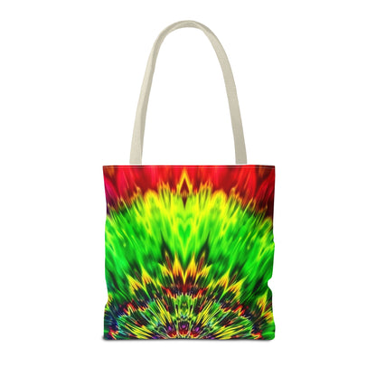 Tie-Dye Kaleidoscope Tote Bag — Vibrant All-Over Print Beach & Market Bag